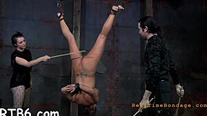 four angels crammed in tiny cage 😈 rough bdsm sucking balls!