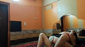 mirror captures her hottest cowgirl ride on his cock
