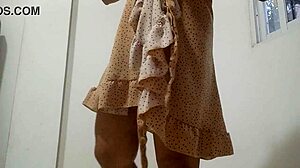 Stepsister Cleans House Flashing Juicy Pussy Lips and Big Natural Tits for Stepdad