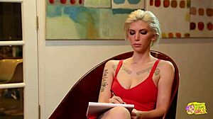 naughty brunette joins blonde babes for intense lesbian threesome in hot tub