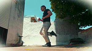 i stroke my huge cock watching salsa dancer's naked ass