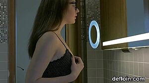 Sultry 18+ teen stretches tight virgin pussy gets drilled raw!