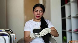 feel these latex gloves nurse? patient fetish heaven??