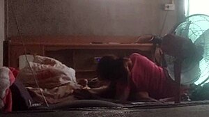 Juicy Asian teen babe takes creampie in hot 1-on-1 fuck.