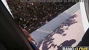 Funsized Megan street pickup wild cock riding romp