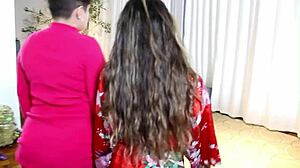 oh shit my friend's husband caught us licking pussy and kissing!