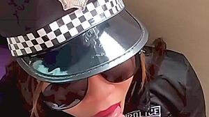 petite latina cop's juicy ass bent over in uniform photoshoot