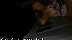 wife fucks young stud outside car dark street husband films rj