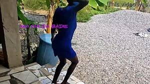 teen girl tackling her daily chores around the house