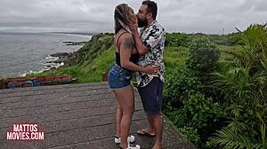 Casal mattos beach orgy with grelona anne wet creampie surprise fuck