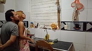 lonely peruvian wife cooks then feeds hubby her wet shaved pussy lunch homemade