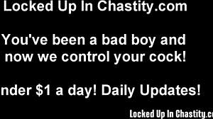 Feel how tight your chastity cage grips now!