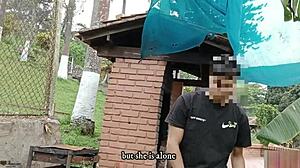 Risky Outdoor Sex With Big Ass Horny Stepsister Deepthroat And Creampie