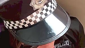 petite latina cop's juicy ass bent over in uniform photoshoot