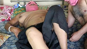 what if indian big ass aunty's wet pussy squirts during muscular hardcore fuck