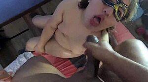 Sloppy deepthroat queen craves monster cock and facial cum every time