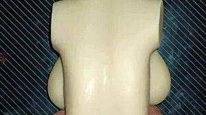 dolly takes anal in every position squeezing her tits hard