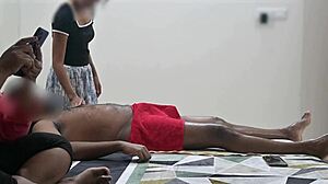 happy ending massage explodes in front of shocked lady!