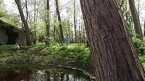 Deniska's Perverted Outdoor Masked Men Cock Games!