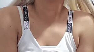 Hot Transsexual Flaunts Natural Tits