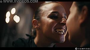 Cosplay vampires rip clothes for bdsm lezdom pussy eating domination