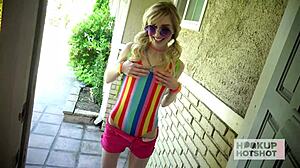 blonde cutie mackenzie moss deepthroats rough monster cock wet pussy squirting