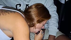 neighbor rides cock hard in car backseat