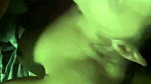 Thick cumshot blasts land heavy on her heaving tits