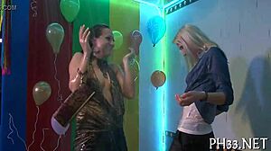 innocent gals turn sluts in wild gangbang orgy competition game reality bang