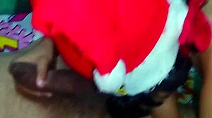 mi hijastra's incredible christmas gift blowjob from latina ass