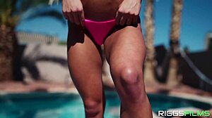Ripped Blonde Muscle Model Fucked Hard By Poolside