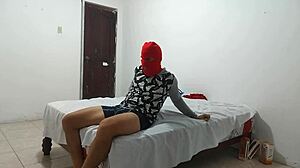 ugly american guy with tiny penis strokes inflatable doll desperately on cam