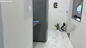 Brazilian maid loves cleaning spotless for boss while teasing in tiny shorts