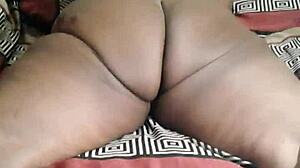 Juicy hairy phat ass rolls seductively for tease