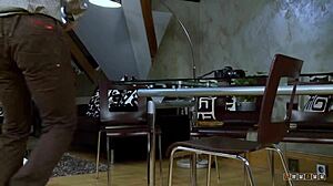 i can't believe this petite blonde licked all his cum off...