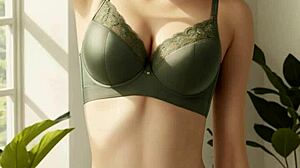 Sweet lingerie models pose barefoot in panties