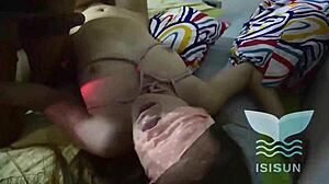 Best friend's girlfriend sneaks in for sneaky cock sucking and fucking