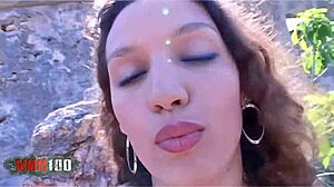 Young Arab Squirts Hard From Rough Outdoor Pussy Fuck