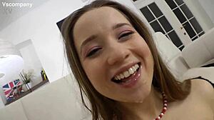Monster Cock Slams Cute Teen Slut Gaping Anal Asshole Rough Facial Cumshot