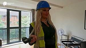 Louise Lee Fucks Ass With Toys Then Takes Co-Worker Bareback At Work