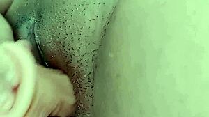 pregnant latina bitch stuffs toy deep in pussy for massive orgasm rush