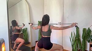 Inked Girl Rubber Band Yoga Workout Strength Warm-Up Fitness