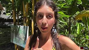 hey skinny lingerie teen takes sloppy facial in locker room then cumwalk waterfall