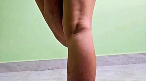 desi schoolgirl bends over wet pussy for orgasm tease