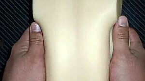 dolly takes anal in every position squeezing her tits hard