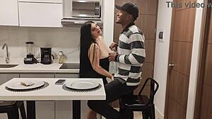 Curvy Colombian BBW Antonella Jones Rips Clothes for Delivery Boy's Muscular Cock, Juicy Big Tits Ass Fucked Hard with Cum in Mouth