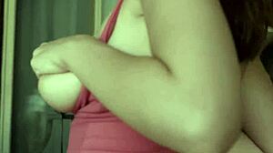 she wraps those huge natural tits around his cock then spreads her wet pierced pussy 😍 - michele james