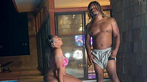 backyard pool party turns nervous guy into bareback pounding session