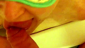 Submissive Slut Drinks Piss After Shower Blowjob