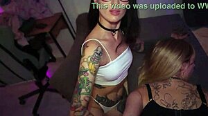 stepsister and friend block relaxation with sloppy blowjobs anal creampies